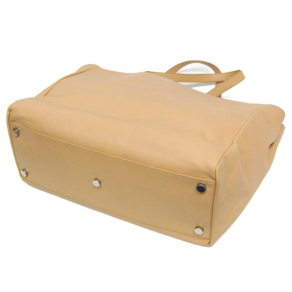 SAINT LAURENT Beige Leather Tote Bag - Picture 3 of 16